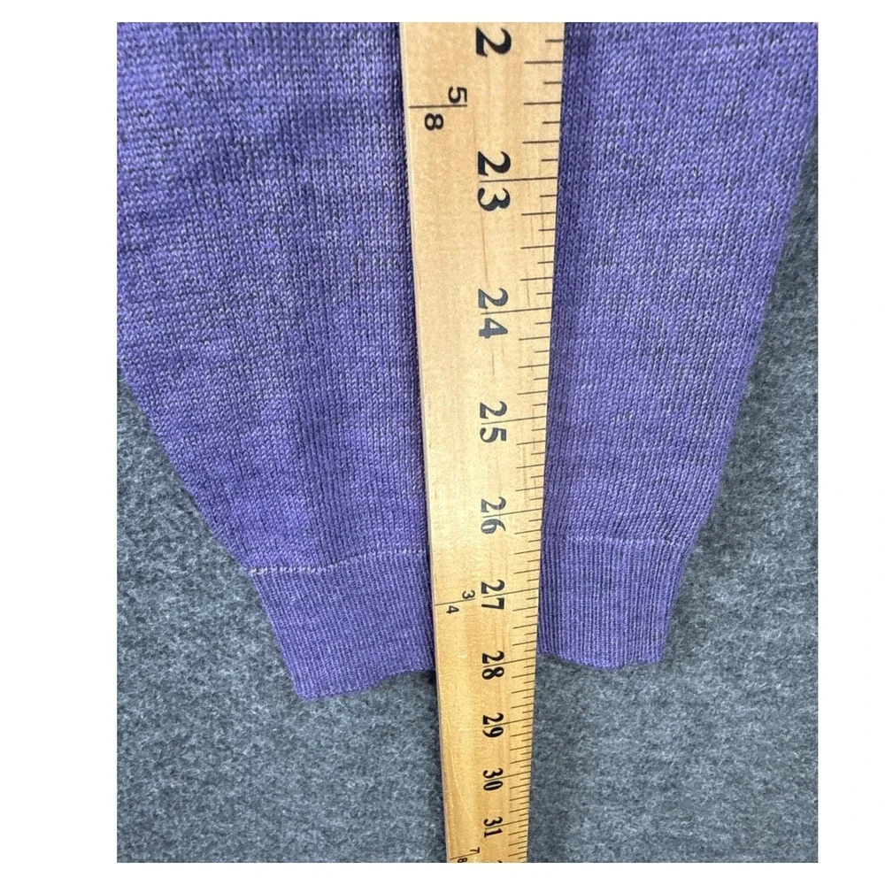 NWT Apt 9 V-Neck Seriously Soft Merino Wool Blend Sweater Mens XL Purple Hipster